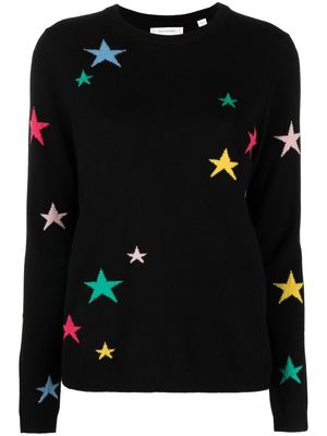 Chinti and Parker star-print wool-blend jumper - Black