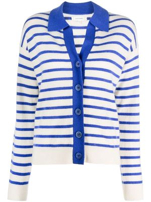 Chinti and Parker striped button front wool cardigan - Neutrals