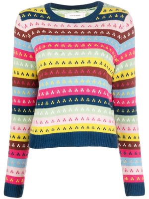Chinti and Parker striped crew-neck jumper - Blue