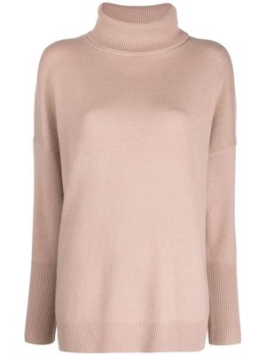 Chinti and Parker The relaxed roll-neck jumper - Pink