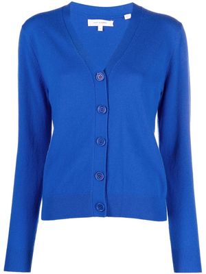 Chinti and Parker V-neck wool blend cardigan - Blue