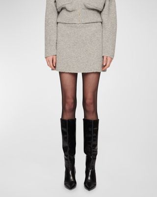 Chloe Boucle Wool Mini Skirt