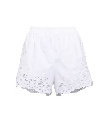 Chloé Broderie Anglaise cotton shorts