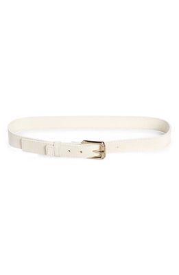 Chloe Edith Leather Belt in White