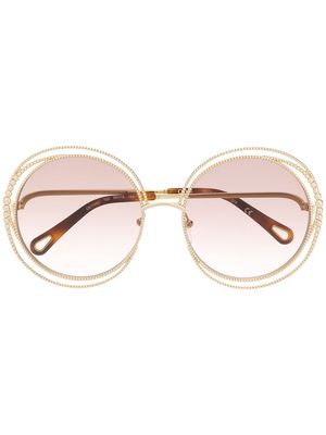 Chloé Eyewear Carlina Chain sunglasses - Gold