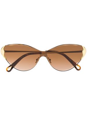 Chloé Eyewear Curtis cat-eye frame sunglasses - Gold