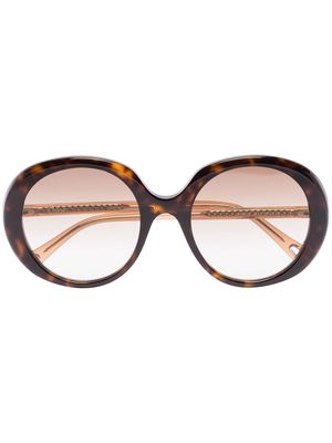 Chloé Eyewear Esther Jackie O sunglasses - Brown