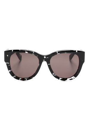 Chloé Eyewear Gayia logo-lettering sunglasses - Black