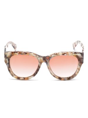 Chloé Eyewear Gayia oversize-frame sunglasses - Brown
