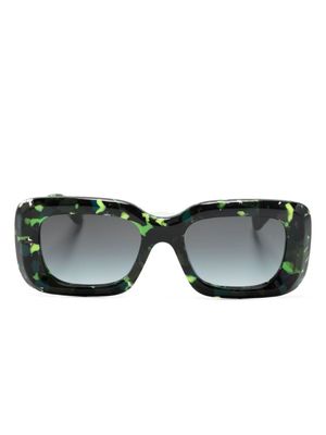 Chloé Eyewear Gayia rectangle-frame sunglasses - Green