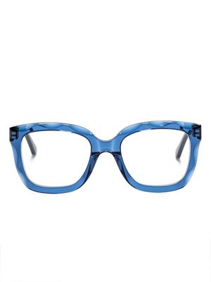 Chloé Eyewear geometric-frame glasses - Blue