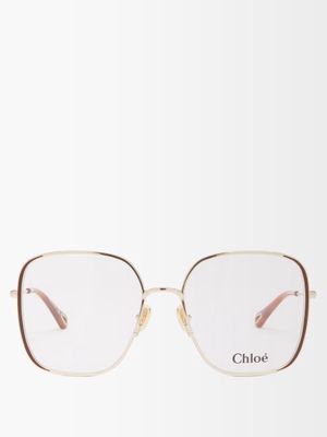 Chloé Eyewear - Hanah Square Glasses - Womens - Gold