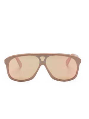 Chloé Eyewear Jasper shield-frame sunglasses - Neutrals