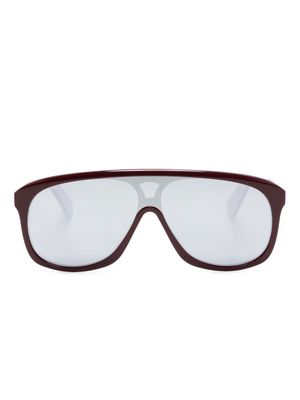 Chloé Eyewear Jasper shield-frame sunglasses - Red
