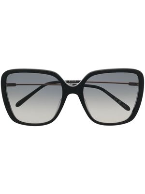 Chloé Eyewear logo-engraved square-frame sunglasses - Black