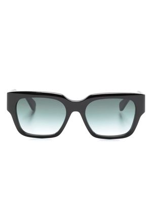 Chloé Eyewear logo-print rectangle-frame sunglasses - Black