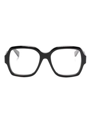 Chloé Eyewear logo-print square-frame glasses - Black