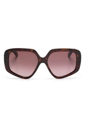 Chloé Eyewear Mony oversize-frame sunglasses - Brown