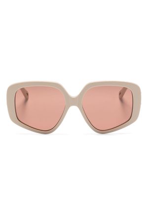 Chloé Eyewear Mony oversize-frame sunglasses - Neutrals