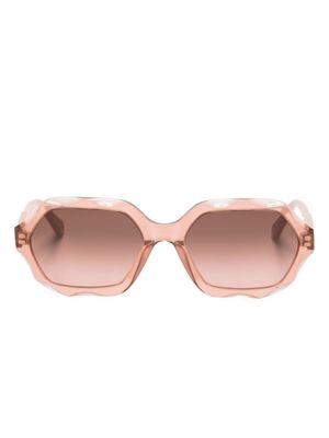 Chloé Eyewear Olivia oval-frame sunglasses - Pink