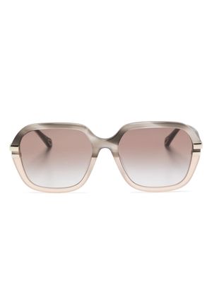 Chloé Eyewear ombré-effect square-frame sunglasses - Neutrals