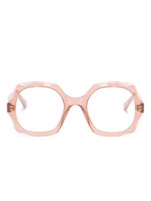 Chloé Eyewear oversize-frame glasses - Pink