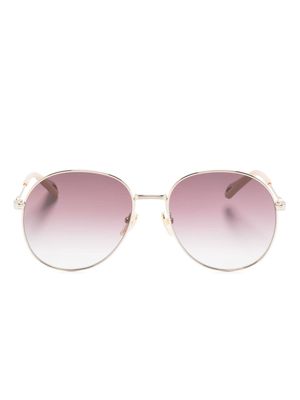 Chloé Eyewear round frame gradient sunglasses - Gold