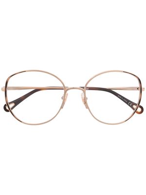 Chloé Eyewear round glasses frames - Gold