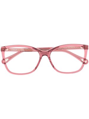 Chloé Eyewear square-frame glasses - Pink