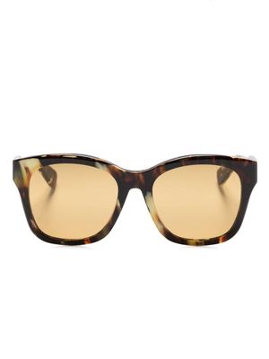Chloé Eyewear tortoiseshell-effect cat eye-frame sunglasses - Brown