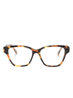 Chloé Eyewear tortoiseshell rectangle-frame glasses - Brown