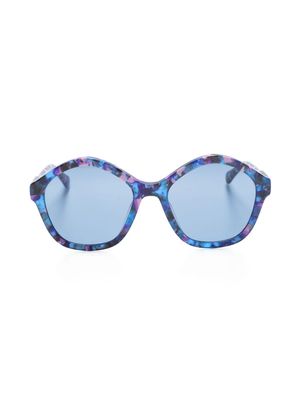 Chloé Eyewear tortoiseshell round-frame glasses - Blue