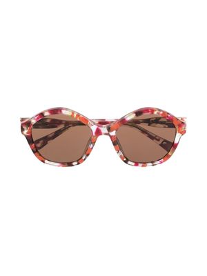 Chloé Eyewear tortoiseshell round-frame sunglasses - Pink