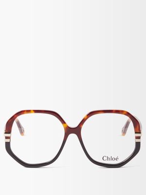 Chloé Eyewear - West Acetate Glasses - Womens - Brown Multi