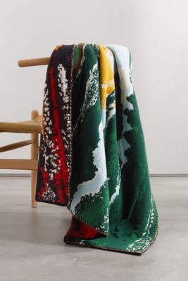 Chloé - Intarsia Cashmere Blanket - Green