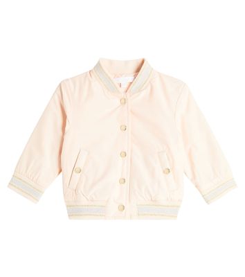 Chloé Kids Baby embroidered bomber jacket