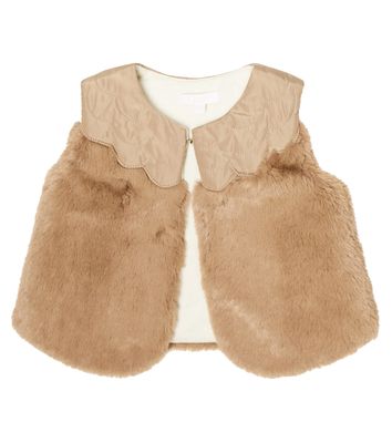 Chloé Kids Baby faux fur vest