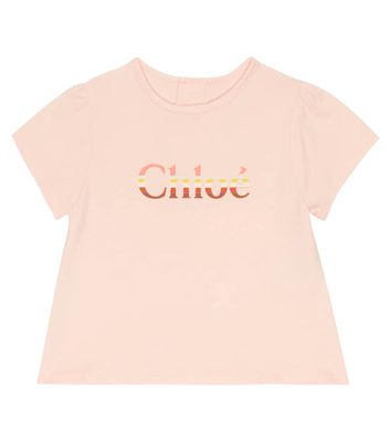 Chloé Kids Baby printed cotton T-shirt