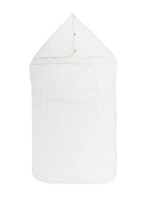 Chloé Kids broderie-anglaise trim sleeping bag - White