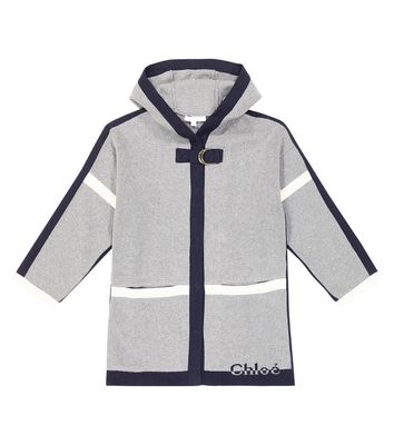 Chloé Kids Cotton and wool coat