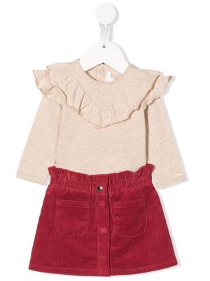 Chloé Kids cotton skirt set - Neutrals