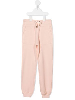 Chloé Kids drawstring-waist trackpants - Pink