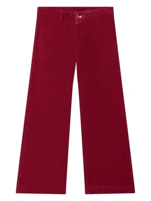 Chloé Kids flared corduroy trousers - Pink