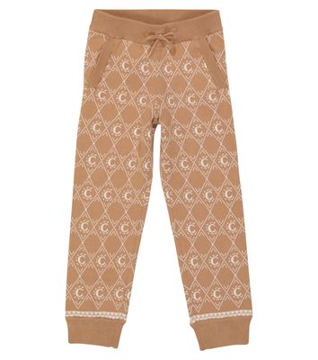Chloé Kids Jacquard cotton-blend sweatpants
