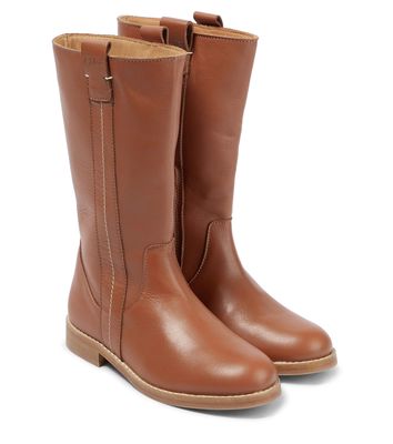 Chloé Kids Knee-high leather boots