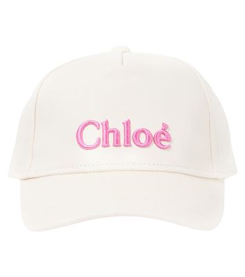 Chloé Kids Logo cotton baseball cap