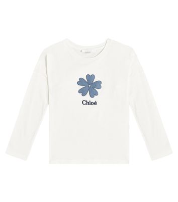 Chloé Kids Logo cotton top