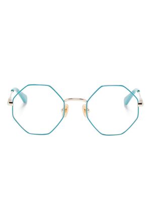 Chloé Kids octagonal-frame glasses - Gold