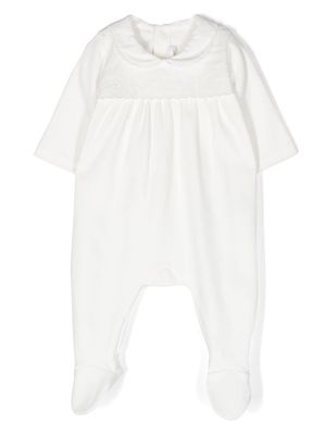 Chloé Kids organic cotton embroidered pyjamas - White