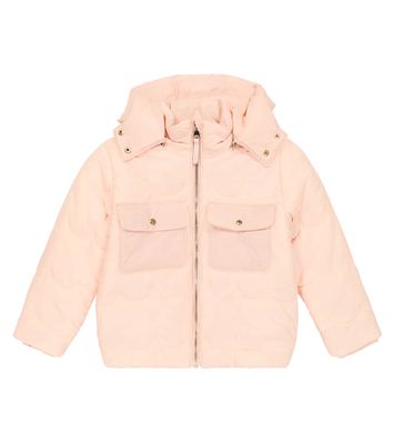 Chloé Kids Scalloped puffer jacket